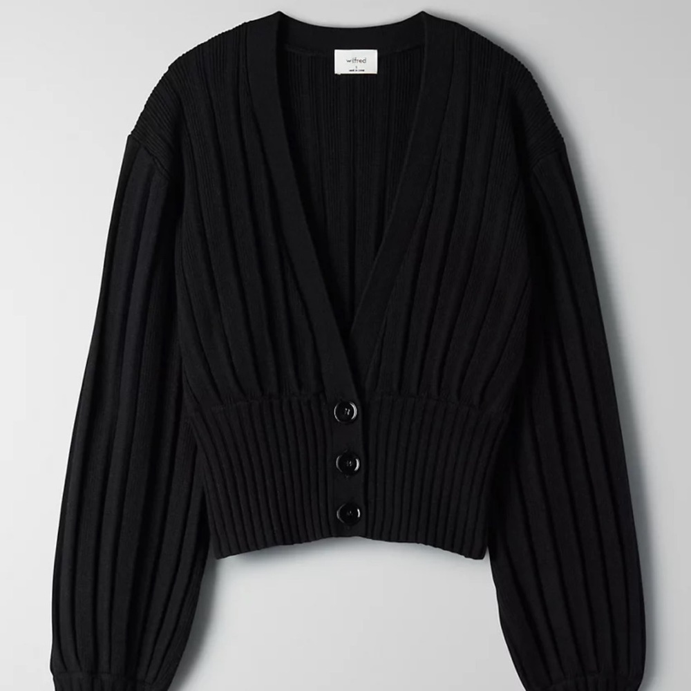 New Aritzia Wilfred Plunge Front Cardigan
